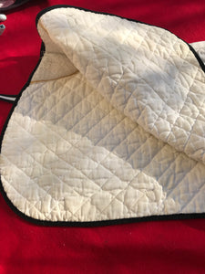 cottage craft white saddle cloth pony size FREE POSTAGE