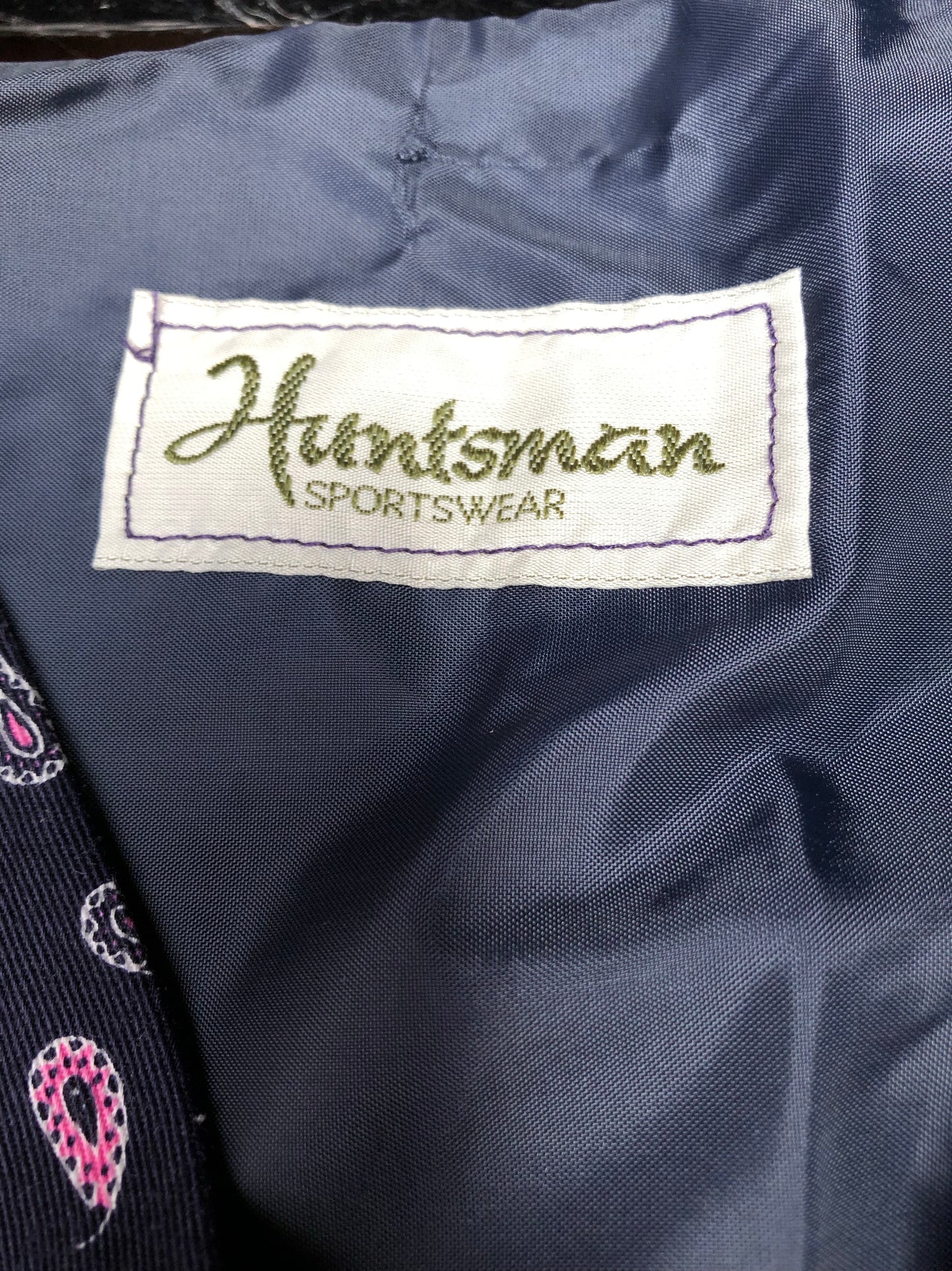 Huntsman waist coat navy size 32” (8) FREE POSTAGE 🟣