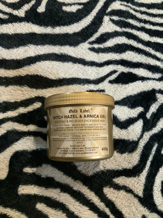 New gold label witch hazel and arnica gel