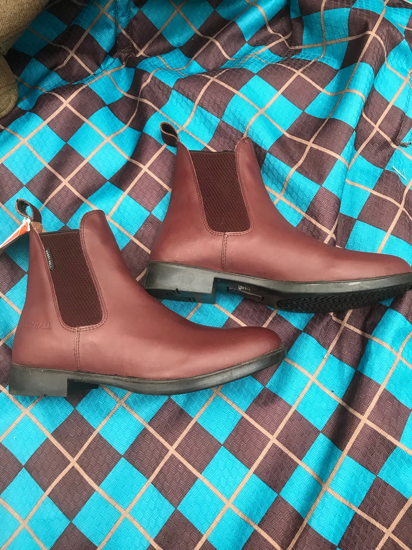 NEW Harry hall oxblood jodhpur boots size 7 FREE POSTAGE ✅