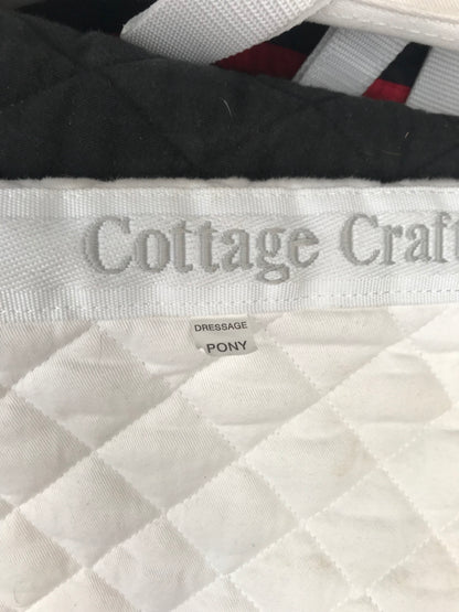 White pony cottage craft saddle pad