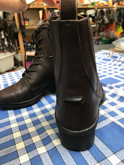 New elite Indiana lace up paddock boots in brown FREE POSTAGE ✅