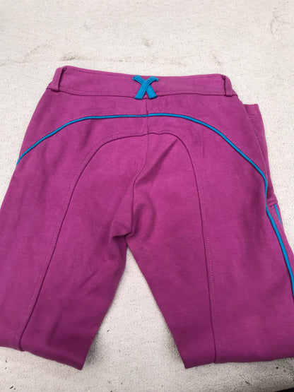 Shires jodhpurs pink and blue 26” (8) FREE POSTAGE