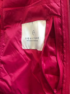 New equitheme raspberry  lightweight coat with neopreen arms FREE POSTAGE