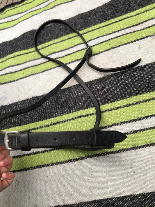 full black nose band leather