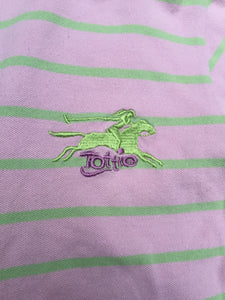 Tottie pink and green polo t-shirt size 6/8 FREE POSTAGE