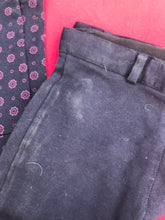 Navy jodhpurs with pink floral design size 8 (26) FREE POSTAGE