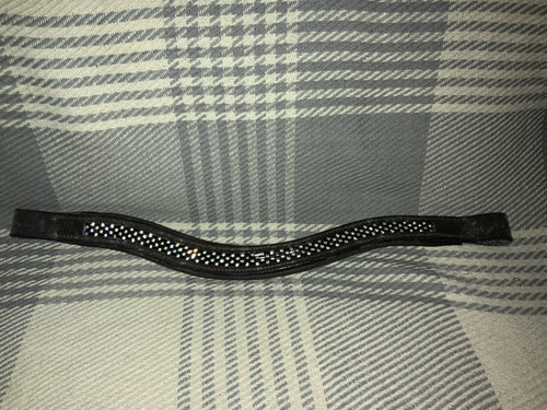 New  padded browband black and silver full size FREE POSTAGE✅