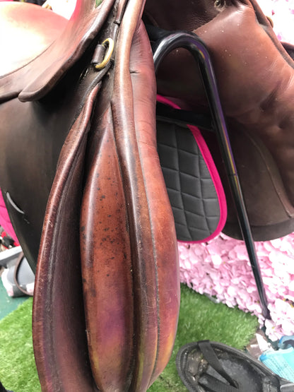 Oakfield 18” Med Brown English leather GP Saddle FREE POSTAGE 🔵