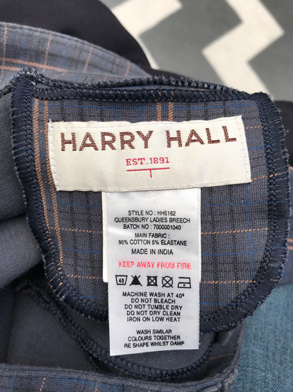 Harry hall breeches size approx 12 navy checkered FREE POSTAGE
