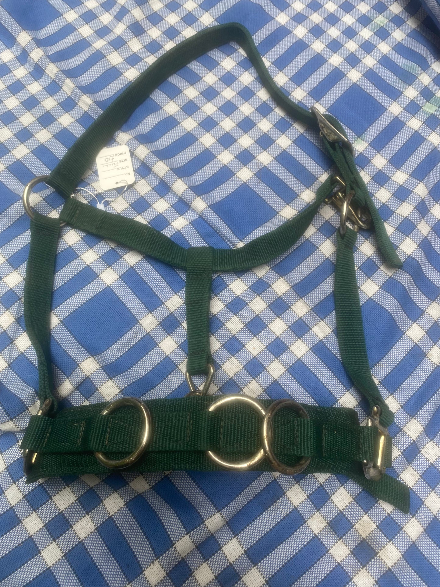 Green cavasson head collar full size FREE POSTAGE🟢