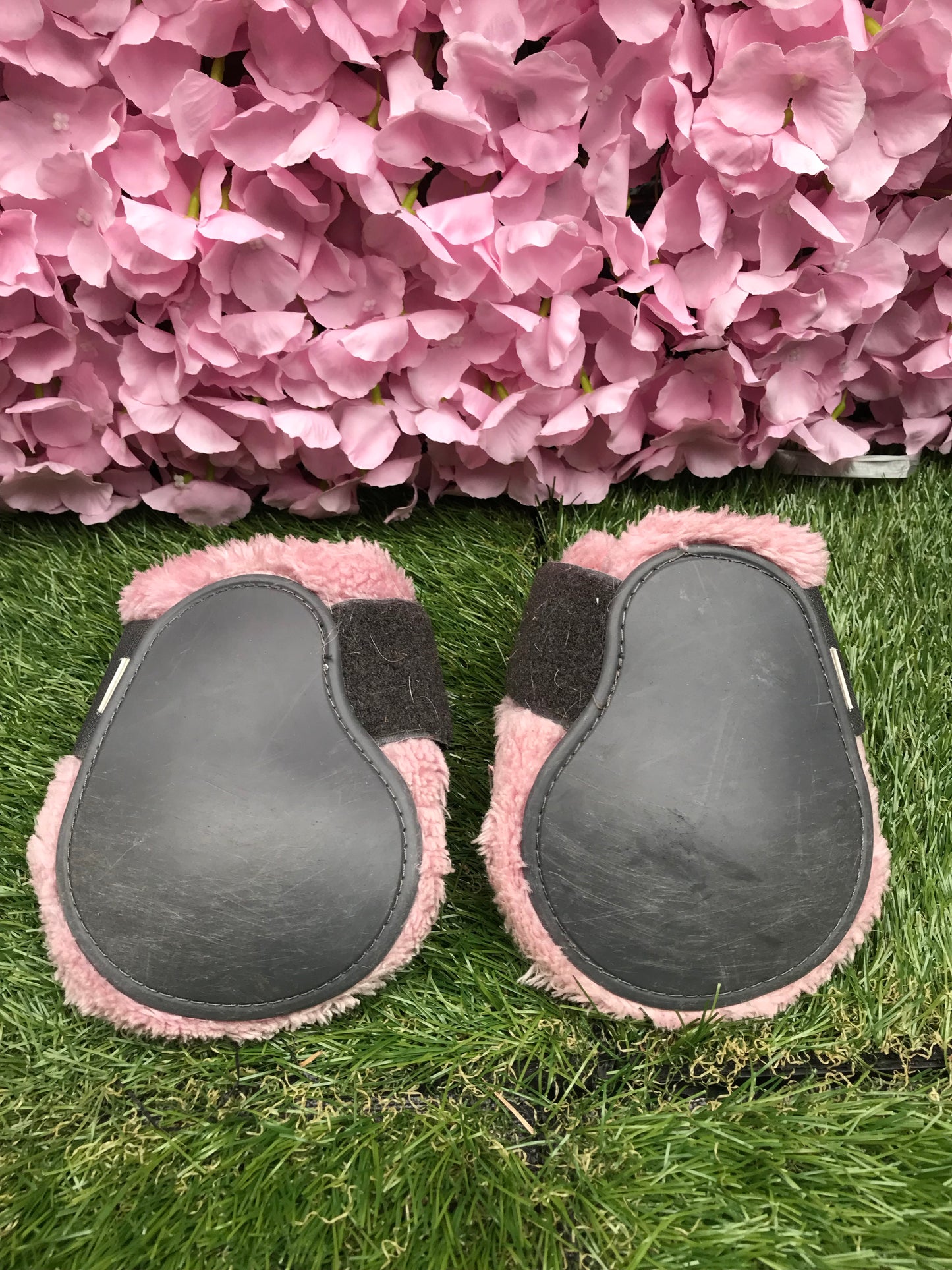 Norton cob size fetlock boots pink and grey comfort a FREE POSTAGE