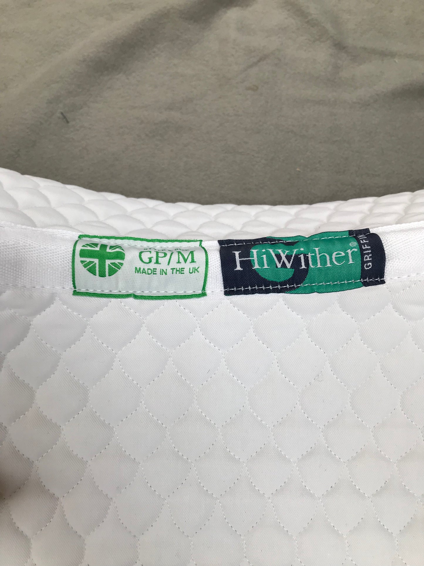 New white griffin hiwither saddle cloth FREE POSTAGE*