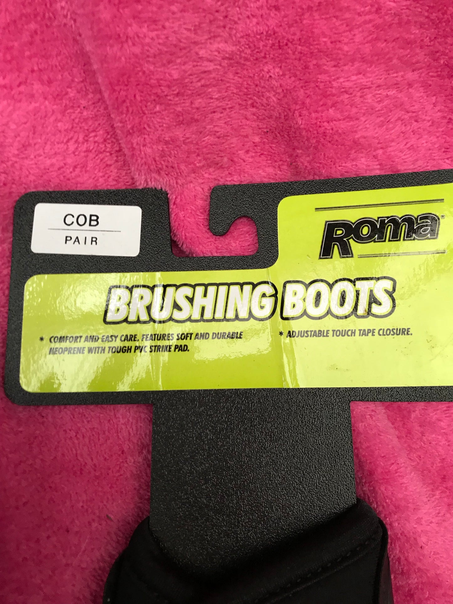 Roma Black new cob brushing boots FREE POSTAGE