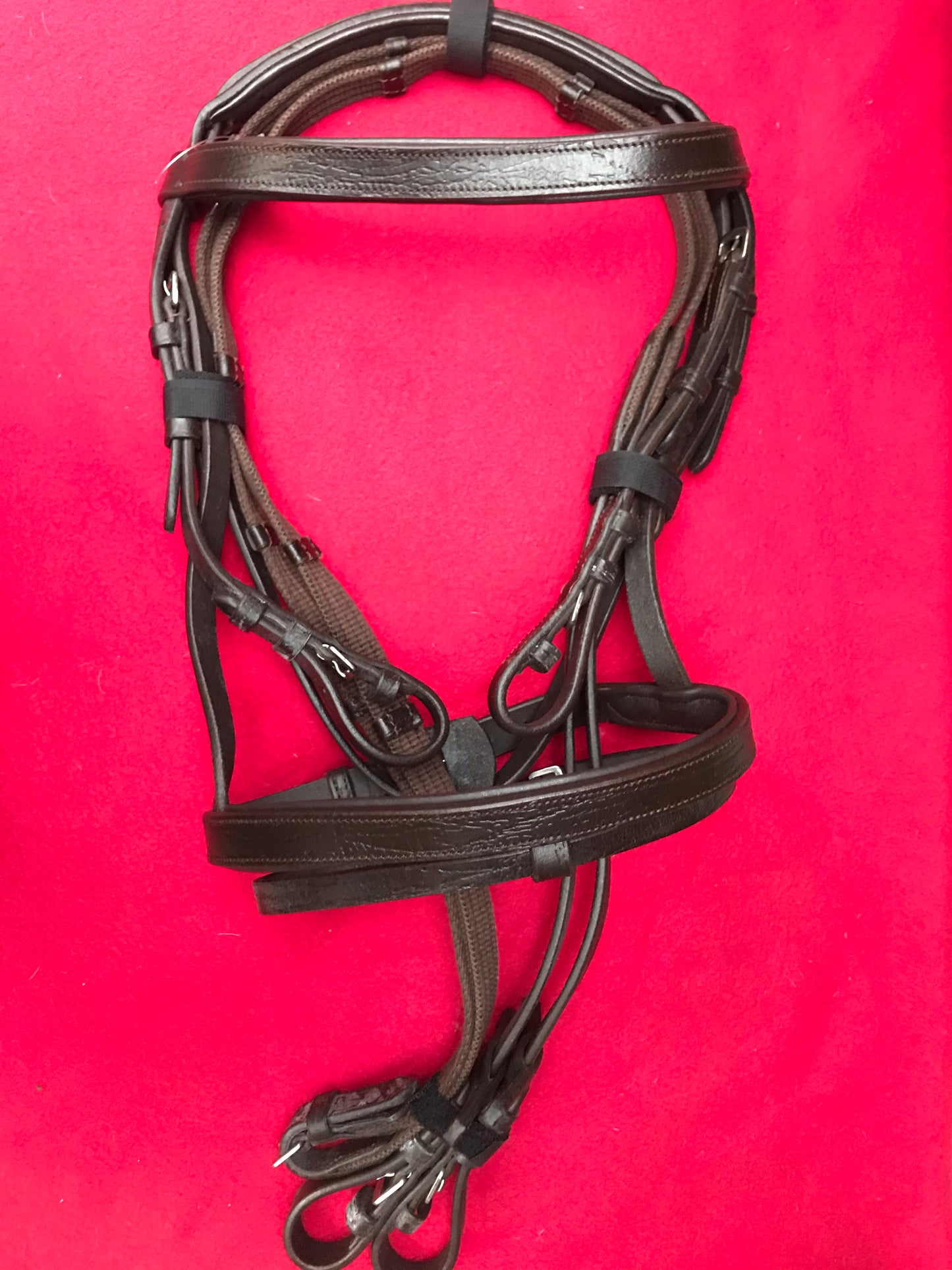 NEW brown/black soft padded bridles complete with reins FREE POSTAGE