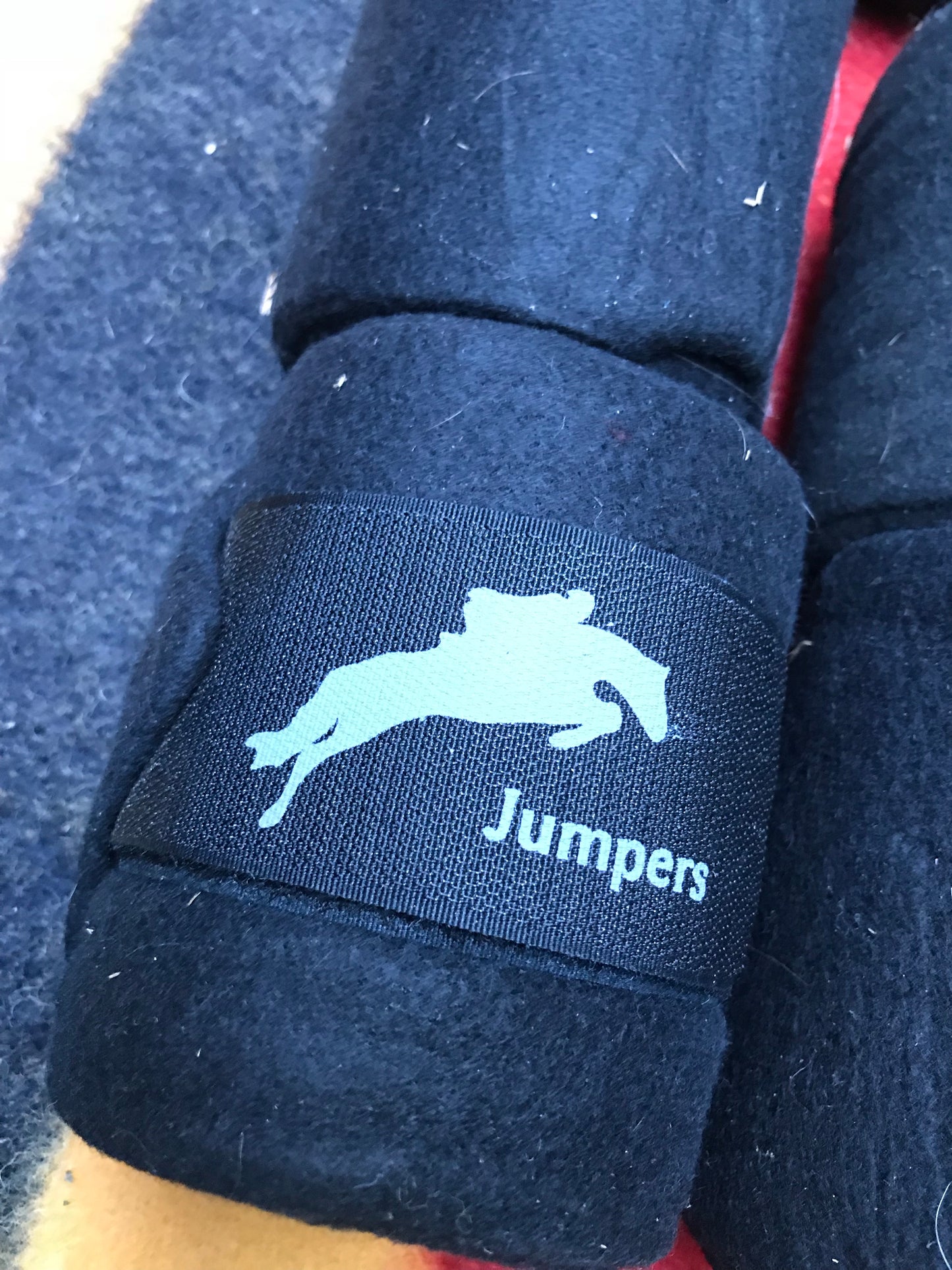 Jumpers horseline black fleece bandages with tail wrap FREE POSTAGE🟢