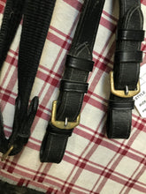 Black leather full size continental grip reins FULL size FREE POSTAGE**