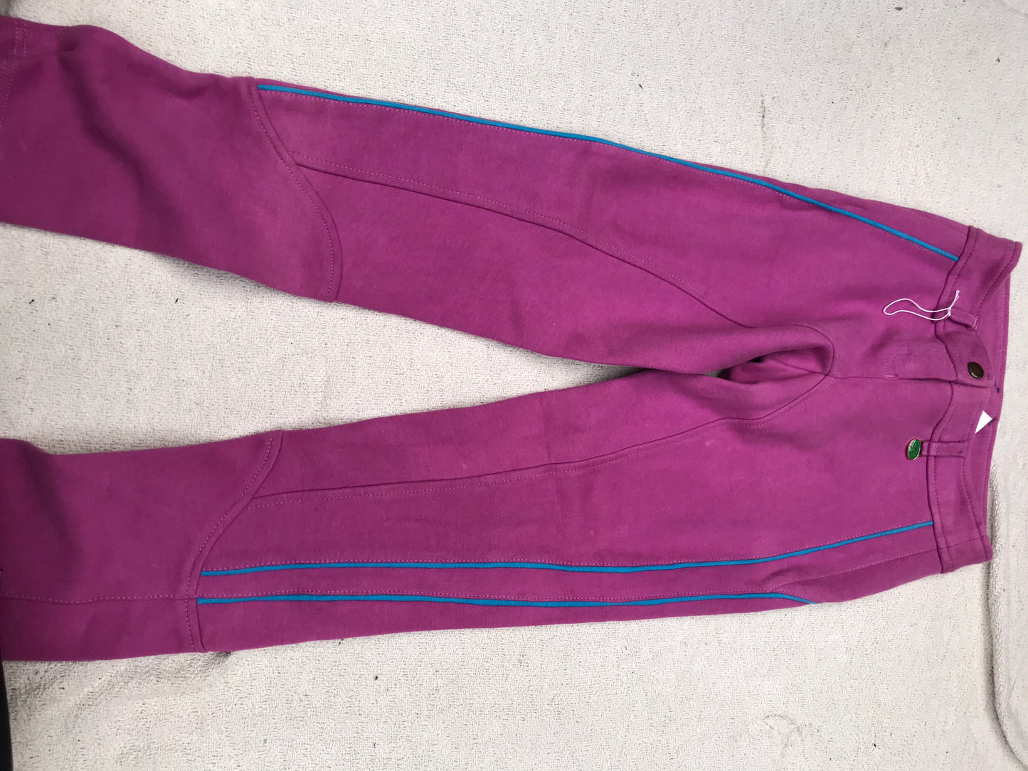 Shires jodhpurs pink and blue 26” (8) FREE POSTAGE