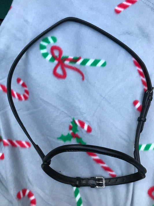 PONY BLACK ROLLED NOSEBAND NEW