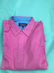 NEW shires long sleeve shirt pink/navy/blue/light blue size S/M/L/XL FREE POSTAGE