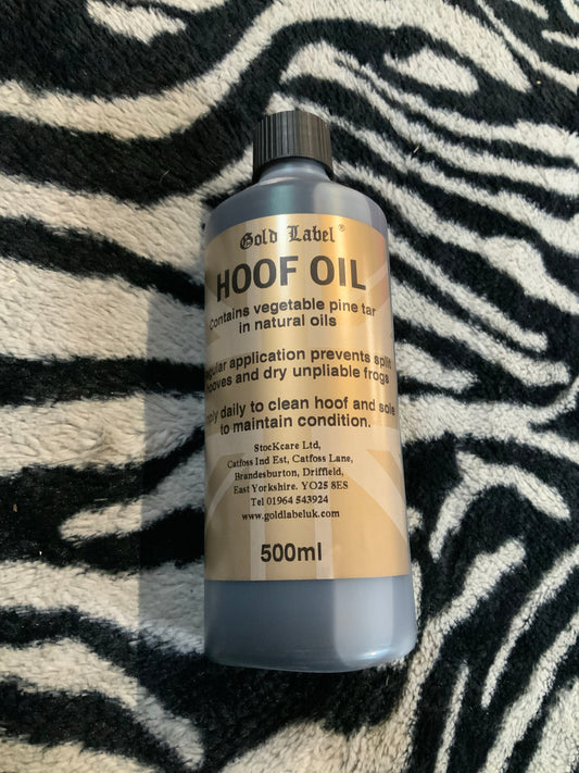 New gold label hoof oil