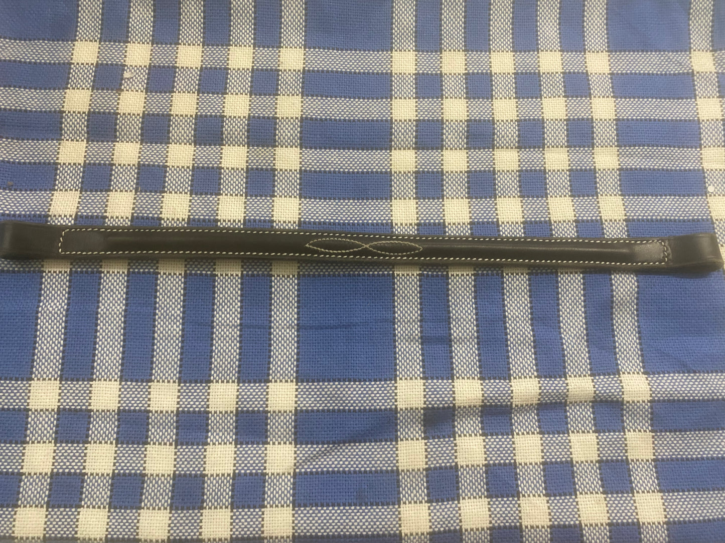 New black with white stitching