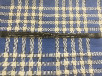 New black with white stitching