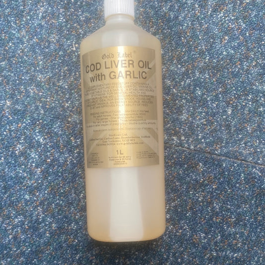 New gold label cod liver oil with garlic 1L