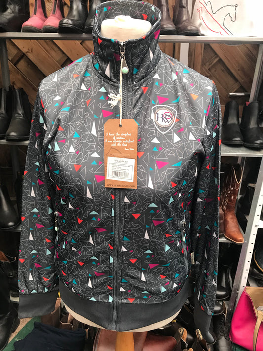 Geo Horse Zip Top Size: Medium