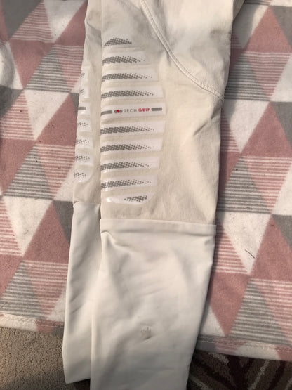 Premier equine off white breeches with sticky inside leg size size 12 FREE POSTAG