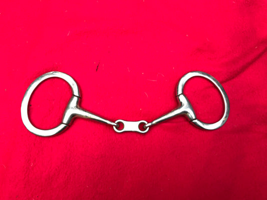 6” eggbutt snaffle with link