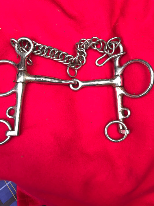 5” Pelham snaffle with curb
