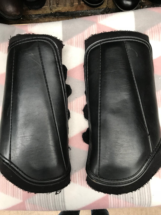 Roma black brushing boots size large
