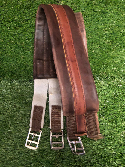 Brown leather girth 56” FREE POSTAGE