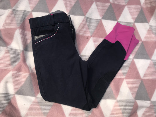 Performance children’s size 24 breeches bling navy FREE POSTAGE