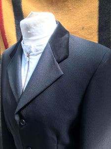 Saddle craft black show jacket with velvet collar gents 36” FREE POSTAGE 🔵