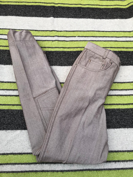Koty grey jean look jodhpurs size 6 (24) Regular leg