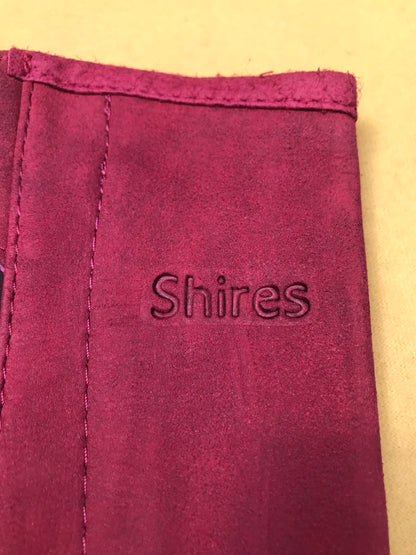NEW shires suede chaps dark red child medium 10”calf 10” length FREE POSTAGE✅️