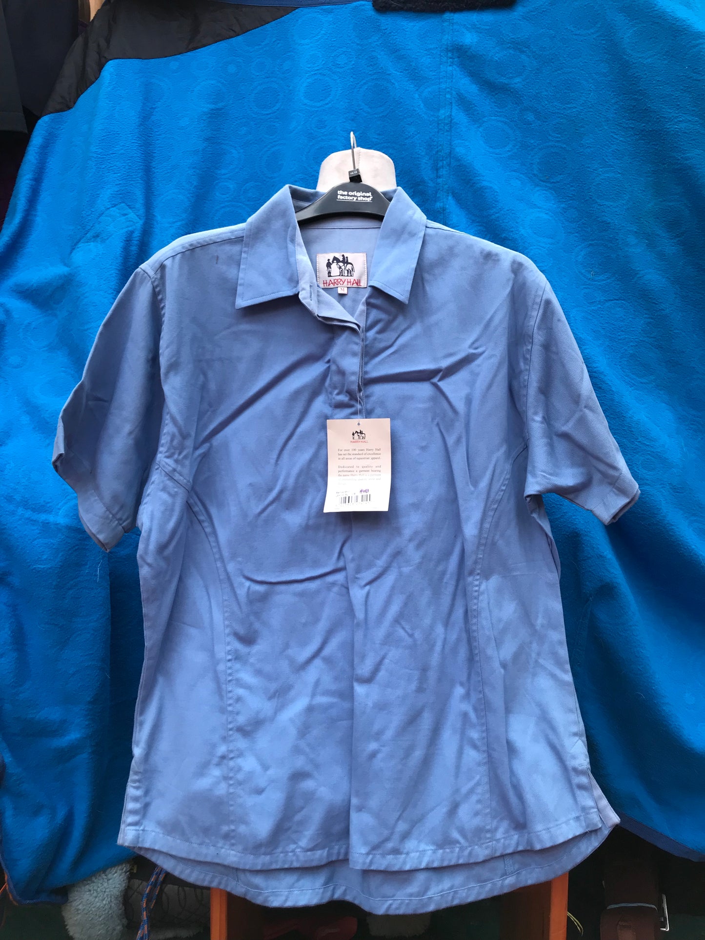 Harry hall blue shirt size XL FREE POSTAGE