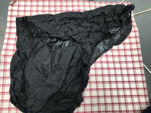 black saddle cover L with leathers holes FREE POSTAGE*