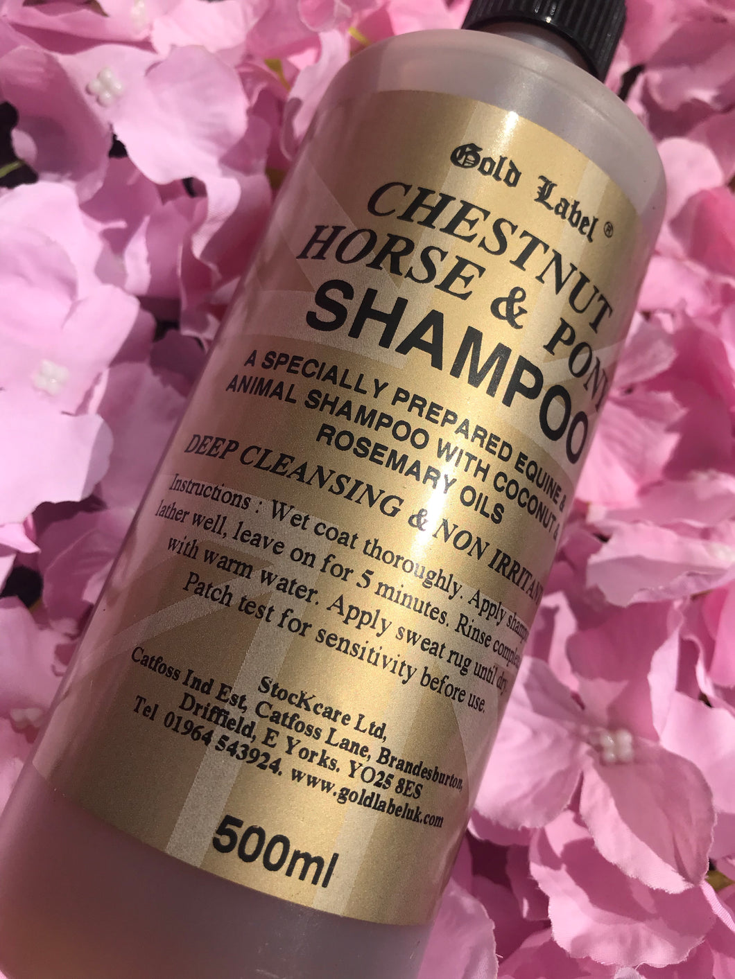 New gold label chestnut horse and pony shampoo 500ml FREE POSTAGE 🟣