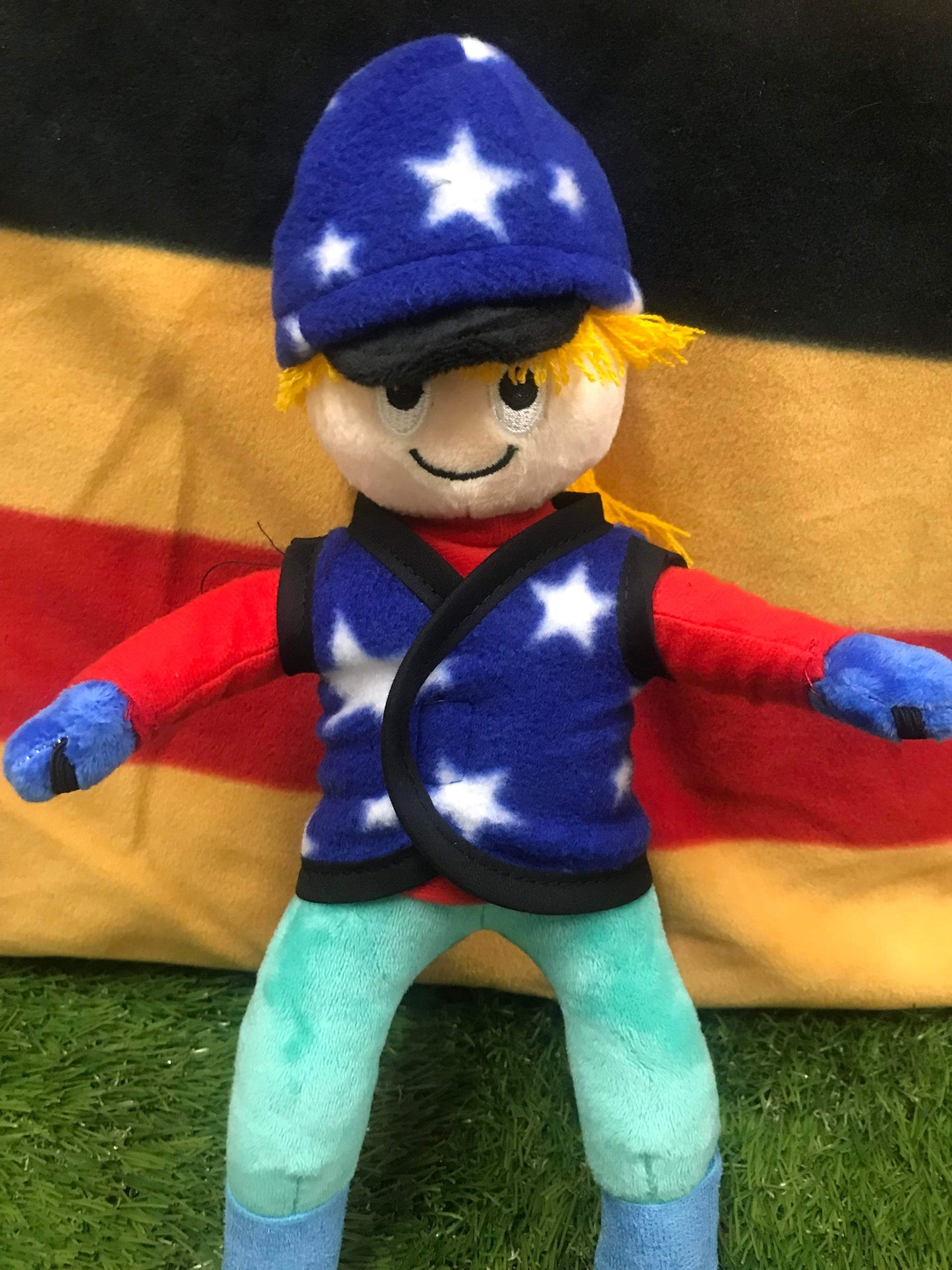 New rider hat cover and waistcoat blue 🟢