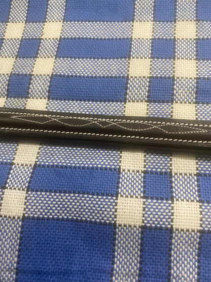 Norton black leather browband