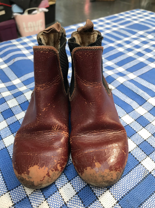 Used oxblood size 8 children’s jodhpur boots FREE POSTAGE ■