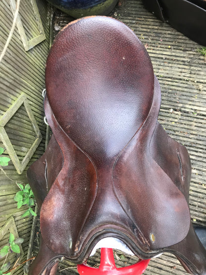 Townfields saddlers 17” brown leather gp saddle medium FREE POSTAGE 🔵