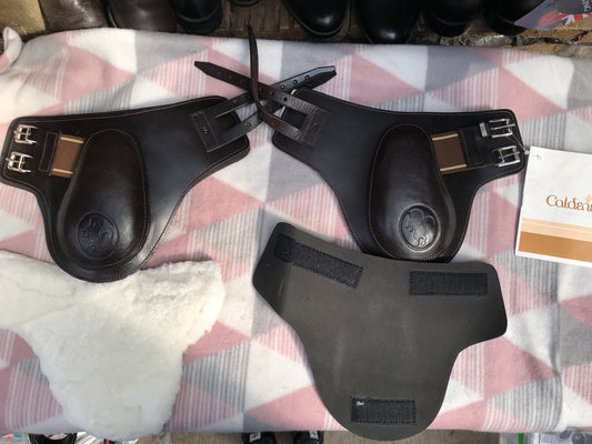 NEW Caldene leather fetlock boots size pony comes with inserts