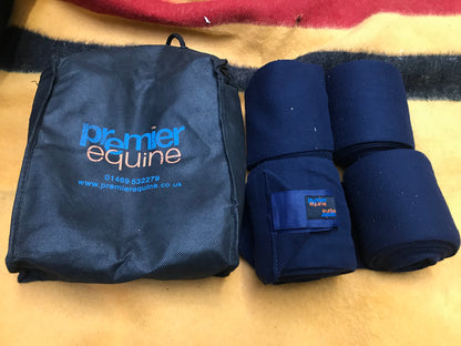 Navy premier equine fleece bandages FREE POSTAGE ✅