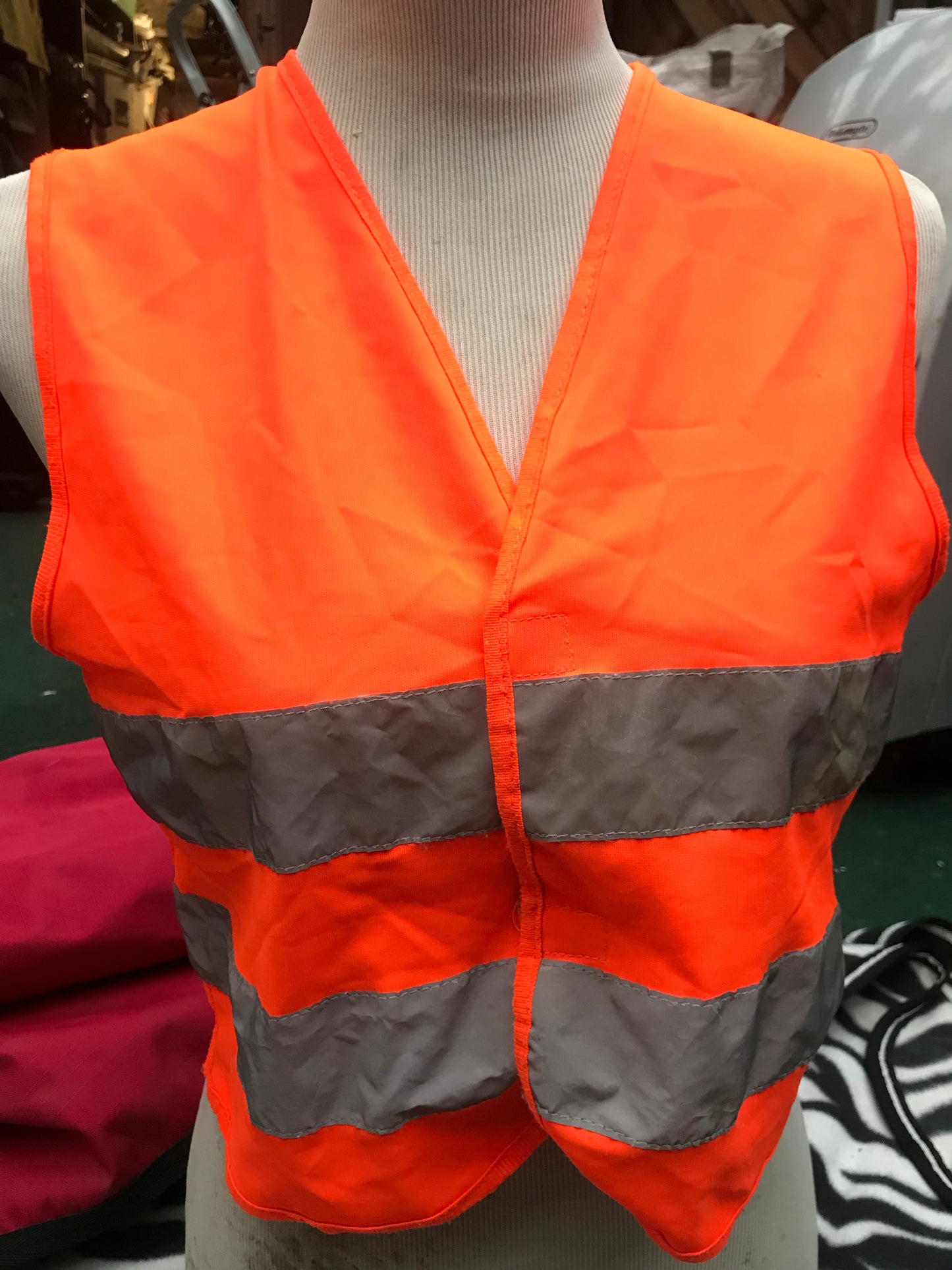 SMALL HI VIS VESTED TOP FREE POSTAGE