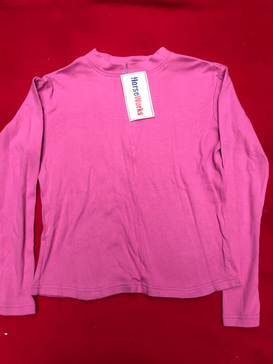 NEW Horse works pink long sleeve top size 10 FREE POSTAGE