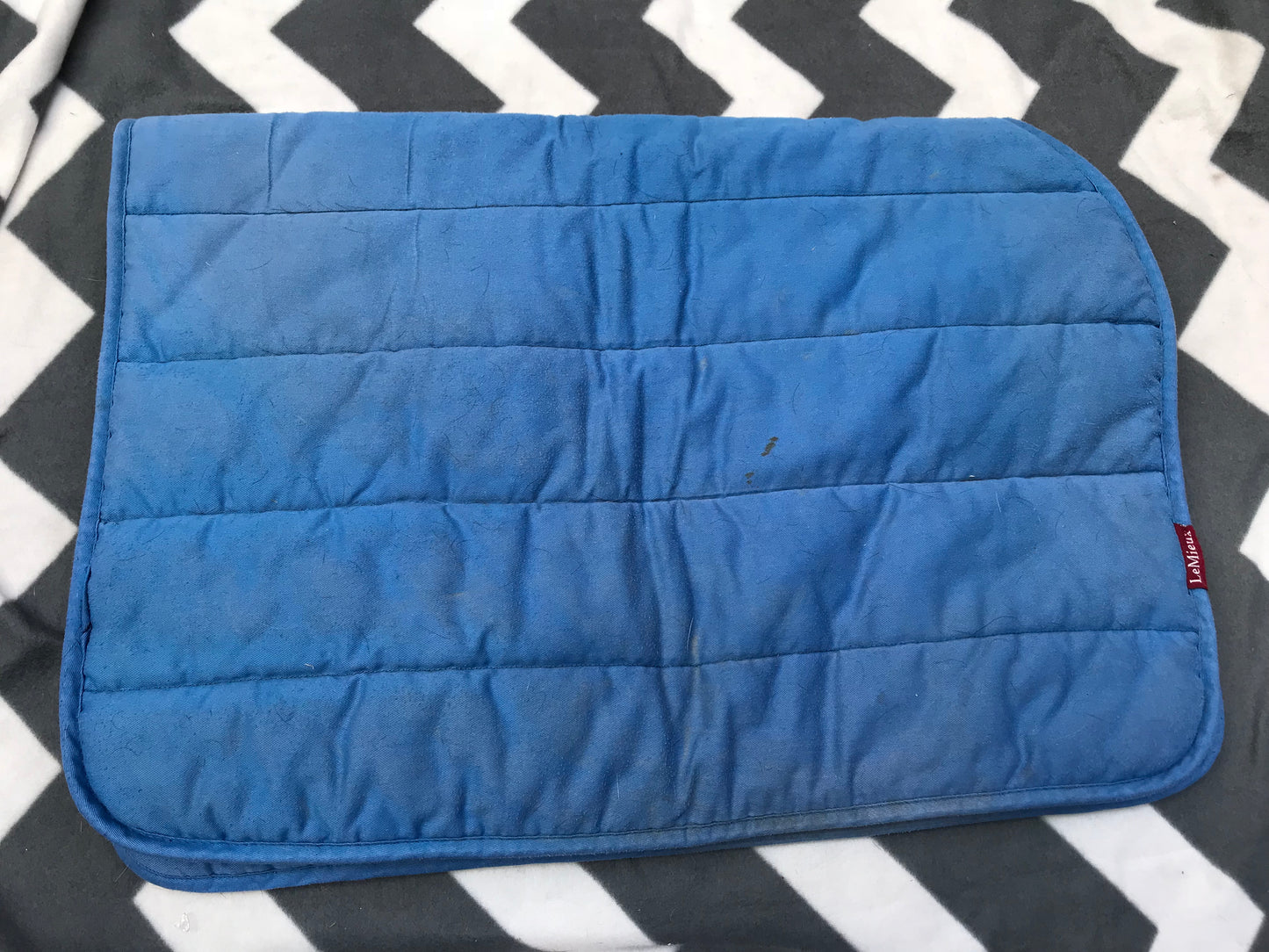 Lemieux blue padded saddle cloth full size FREE POSTAGE